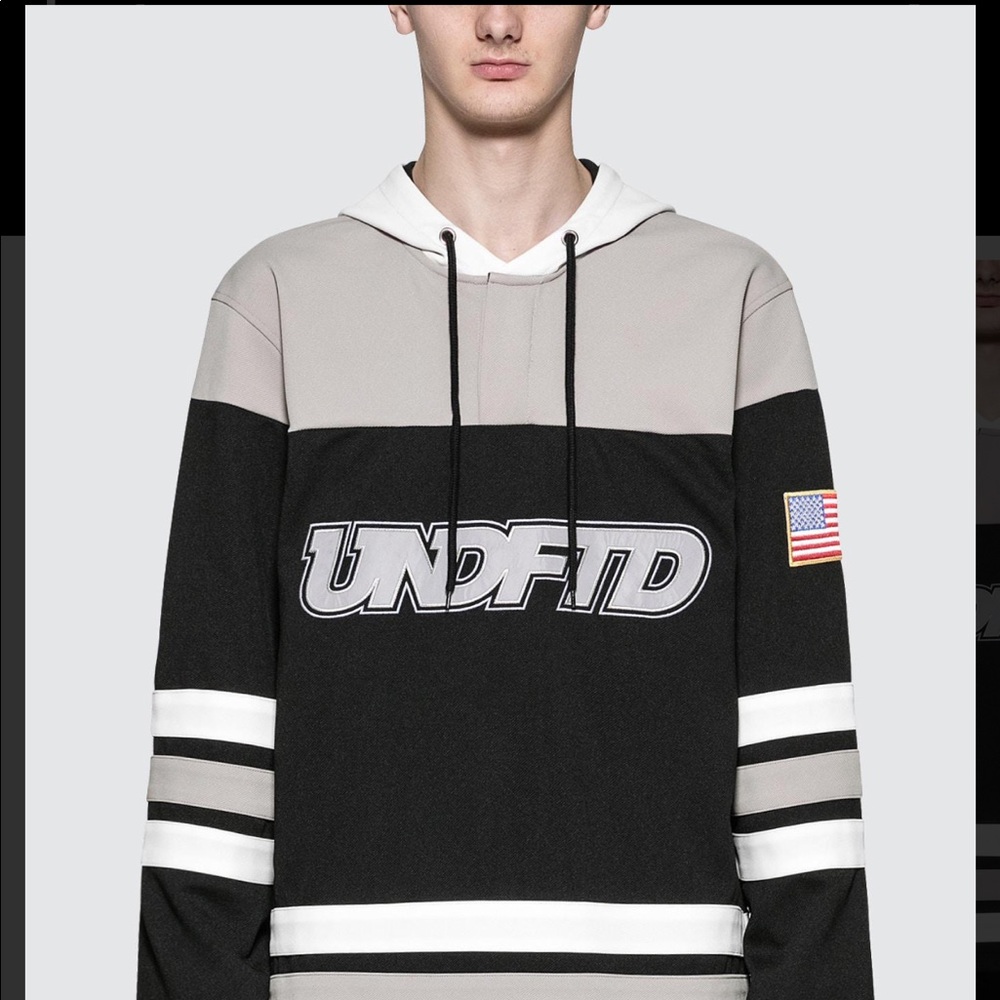Undefeated black hockey hoodie